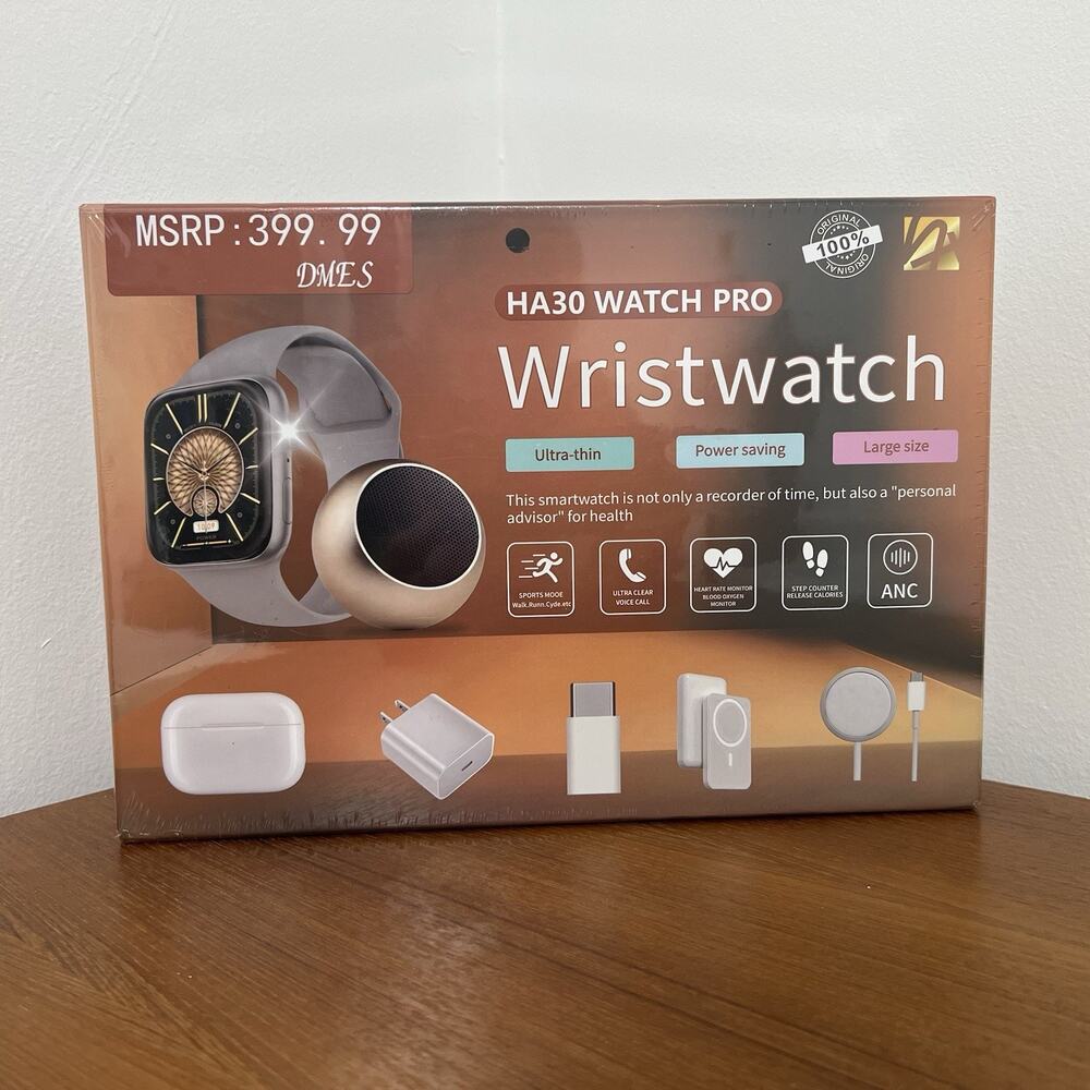 DMES HA30 Pro Smart Watch Wristwatch Bundle Set Bluetooth Fitness Workouts